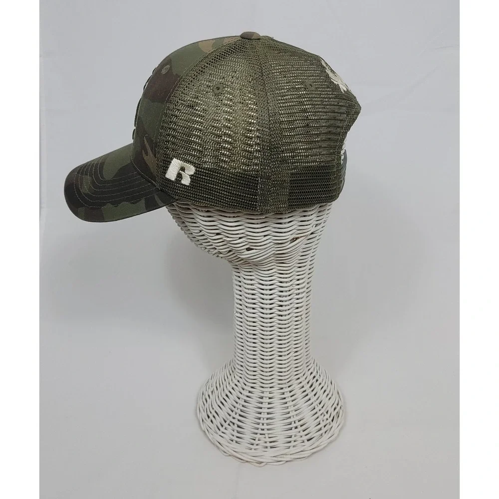 ASU Sun Devils Camo Trucker Snapback Hat Mesh Cap Russell Athletic Arizona
